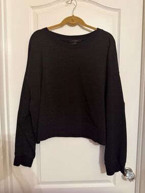All Saints Sparkle Black Crewneck Sweatshirt
